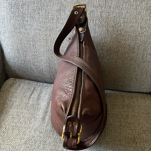 Coach Bleeker Vintage Brown Leather Bucket Crossbody Bag - Picture 3 of 16